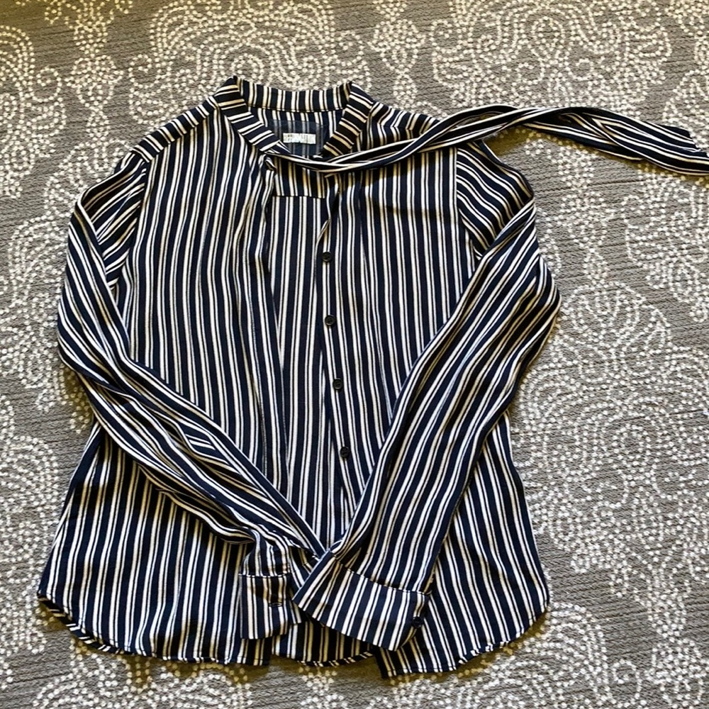 REFORMATION Striped Blouse